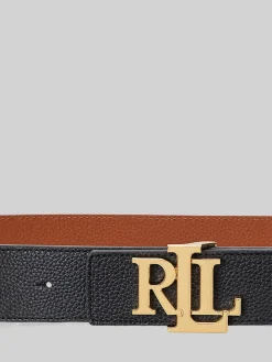 Wide Logo Reversible Pebbled Leather Belt*Lauren Ralph Lauren Best