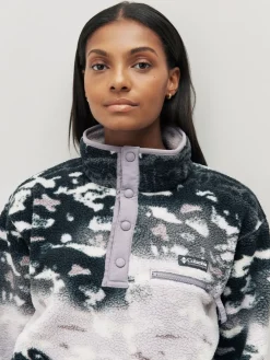 - Helvetia™ II Cropped fleece met print en halve drukknoopsluiting*Columbia New