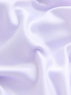 Lavendelpaars - Lange satijnen Maxi-jurk met watervalhals voor bruiloftsgasten*Next Online