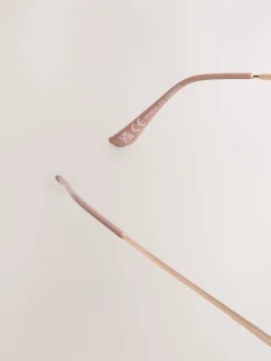 Licht beige - Bling pilotenzonnebril*Next Online