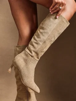 - Rush Pointed Toe High Leg Stiletto Boots*Linzi New