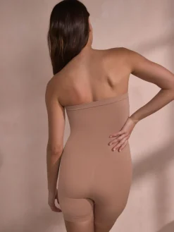 Licht beige - Naadloze bandeau dijenverzachter met stevige buikcorrectie*Next Clearance