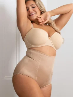 - Lingerie Shapewear slipje voor zandloperfiguur met hoge taille en krachtige buikcorrectie*Pour Moi Clearance