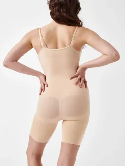 - sculpt™ Naadloze Power bodysuit met open buste tot halverwege de dij*Spanx Sale