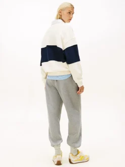 - goudkleurig relaxed rugby-sweatshirt met knopen*Tommy Hilfiger Discount