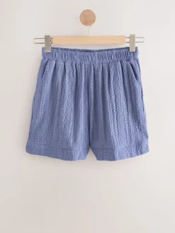 Lichtblauw - Broderie vakantieshorts*Next Discount