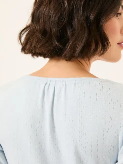 - FatFace Pointelle Henley Top*Fat Face Hot