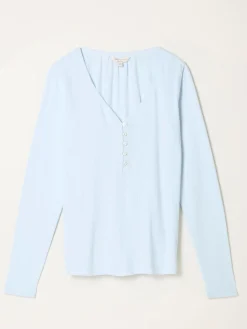 - FatFace Pointelle Henley Top*Fat Face Hot