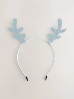 Lichtblauw - Kerstmis rendier Antler glitterhoofdband*Next Online