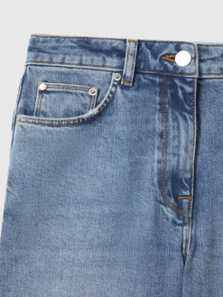 - Selin jeans met rechte pijpen en halfhoge taille*Reiss