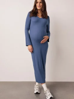 - Tie Back Ribbed V-Neck Dress*Next Sale