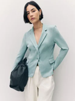 Lichtblauwgroen - blazer met aansluitende pasvorm*VERO MODA Outlet