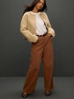 - Corduroy broek met wijde pijpen*Next Sale