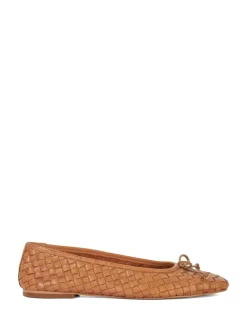Lichtbruin - Heat Woven Ballerina Shoes*Dune London Clearance