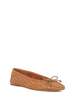 Lichtbruin - Heat Woven Ballerina Shoes*Dune London Clearance
