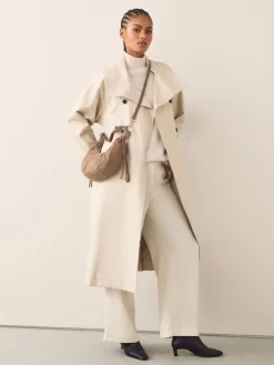 Lichtbruin - Faux Suede Sling Shoulder Bag*Next Best