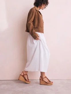 - Forever Comfort® - Gevlochten sandalen met bandjes en sleehak*Next Best