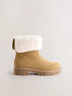 - Forever Comfort® Faux Fur Cuff Ankle Boots*Next Clearance