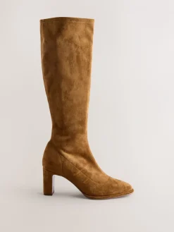 - Forever Comfort® Round Toe Knee High Sock Boots*Next