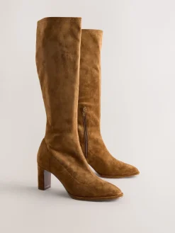 - Forever Comfort® Round Toe Knee High Sock Boots*Next