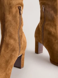 - Forever Comfort® Round Toe Knee High Sock Boots*Next