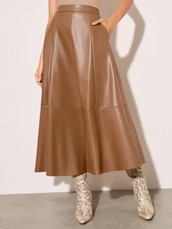 - Faux Leather Midi Skirt*Friends Like These Hot