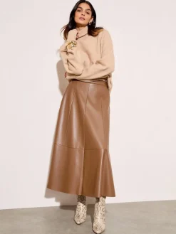 - Faux Leather Midi Skirt*Friends Like These Hot