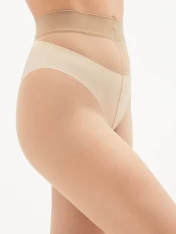 - Glanzende panty van 5 denier met sandaalteen*Next Hot