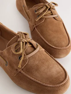 - Leren bootschoenen met ronde neus*Next Discount