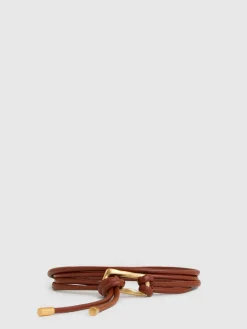- Tara Sculpted Buckle Tubular Tie Belt*Reiss New