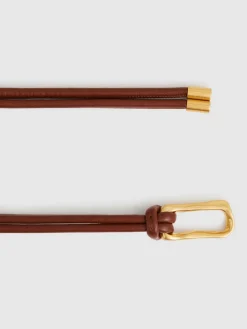 - Tara Sculpted Buckle Tubular Tie Belt*Reiss New