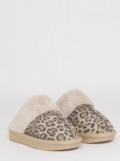 - Faux Fur Lined Suede Mule Slippers*Simply Be Clearance