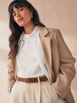 Lichtbruin - Standaard leren riem*Next Discount