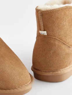 - Suède pantoffellaarsjes met voering van imitatiebont*Next Discount