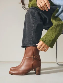 - Forever Comfort® Hardware Trim Ankle Boots*Next New