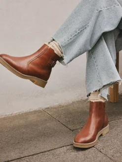 - Forever Comfort® Faux Fur Lined Buckle Trim Ankle Boots*Next Best