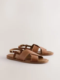 - Gestikte sandalen met hielbandje*Next Sale