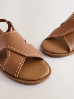 - Gestikte sandalen met hielbandje*Next Sale