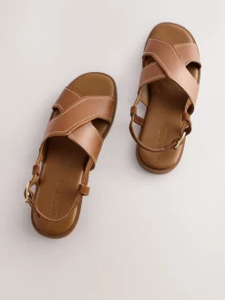 - Gestikte sandalen met hielbandje*Next Sale