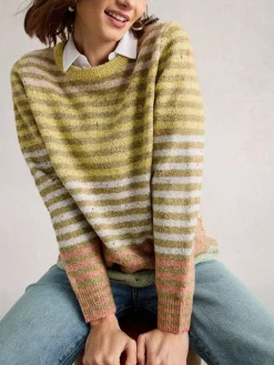 Lichtgeel - Talia Nep Jumper*White Stuff Hot