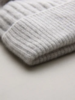 - N. Premium 100% kasjmier gebreide pomponmuts*Next New