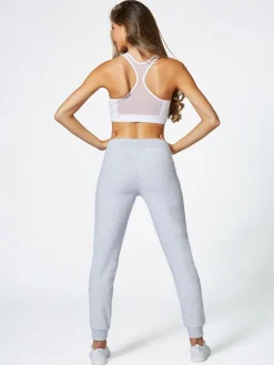 Lichtgrijs - Skinny joggingbroek met ananasprint en rits*Pineapple New