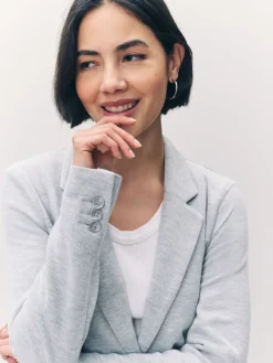 Lichtgrijs - blazer met aansluitende pasvorm*VERO MODA