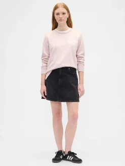 Lichtroze - - Relaxed sweatshirt met logo*Gap New