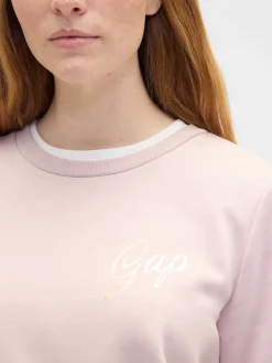 Lichtroze - - Relaxed sweatshirt met logo*Gap New
