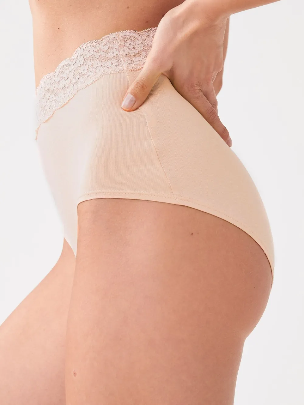 Lichtroze - Katoenen kanten slipjes 4 stuks*Next Best