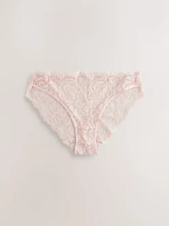 Lichtroze - Ultimate Comfort kanten slip verpakking van 2*Next Outlet