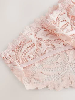 Lichtroze - Ultimate Comfort kanten slip verpakking van 2*Next Outlet