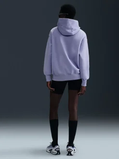 Lila IJs - oversized mini sportkleding Phoenix fleece swoosh pullover met hoodie*Nike Sale