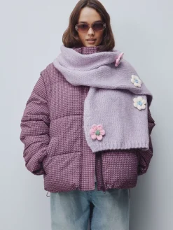 Lilac Flower - Hand Knit Heavyweight Scarf*Next Best